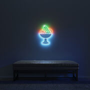 Tom Wesselmann fruit bowl neon light